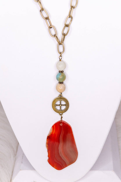 Lila Necklace in Rust