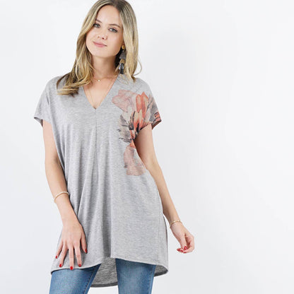 Sublimation water color tunic