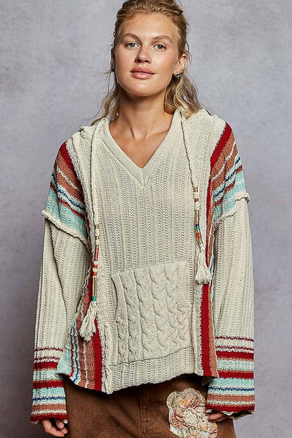 Striped Hoodie Sweater