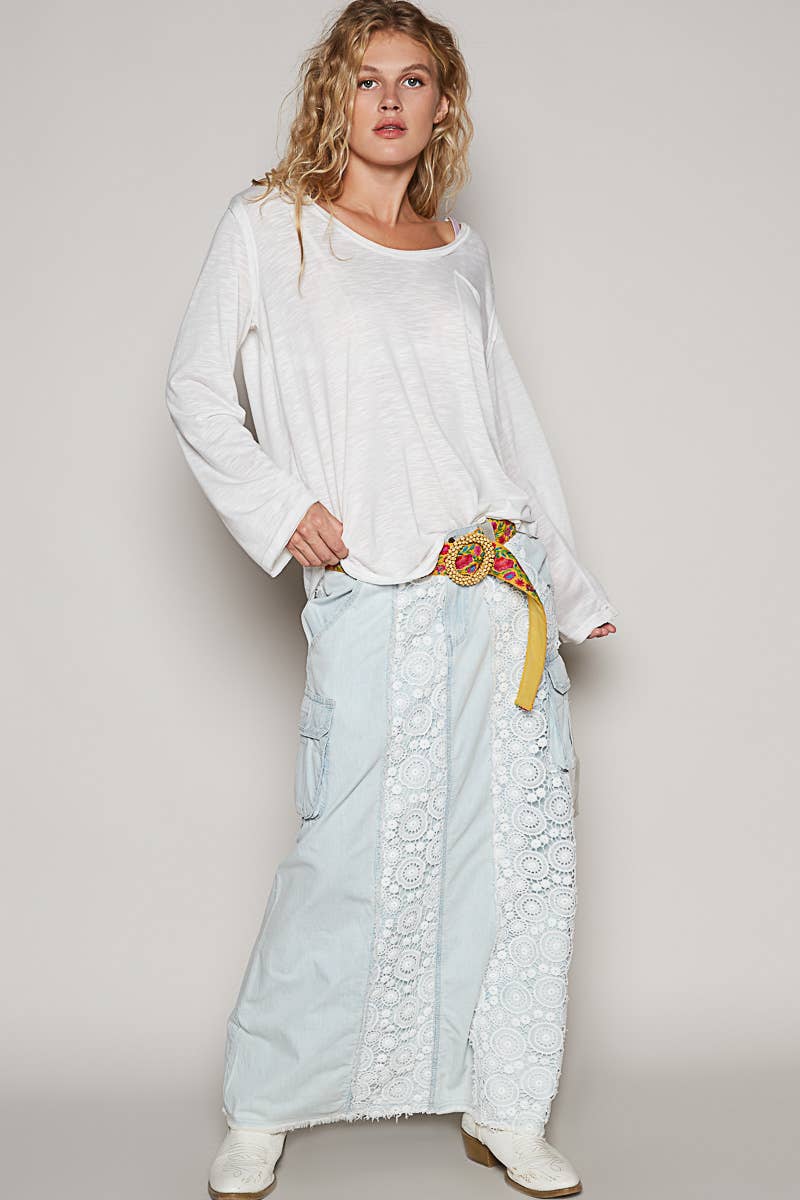 Boat Neck Slub Tee