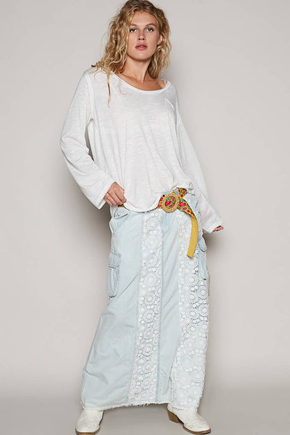 Boat Neck Slub Tee