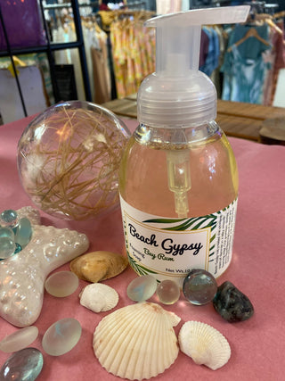 Foamy Soap displayed on a neutral surface, showing its texture and color