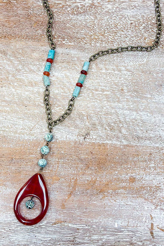 Georgia Necklace Amazonite - Beach Gypsy