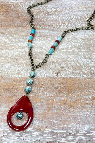 Georgia Necklace Amazonite - Beach Gypsy