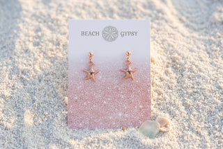 Gold-Tone Coastal Earrings, Shell & Starfish Styles - Beach Gypsy