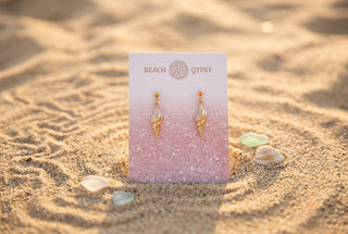 Gold-Tone Coastal Earrings, Shell & Starfish Styles - Beach Gypsy
