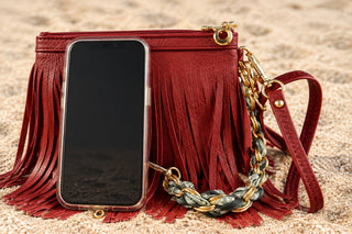 Green Scarf Phone Wristlet Strap - Beach Gypsy