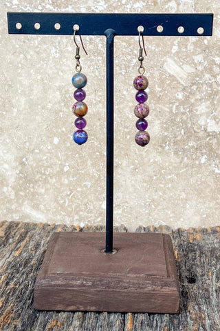 Honor Earrings Purple - Beach Gypsy