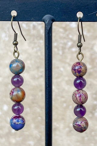 Honor Earrings Purple - Beach Gypsy