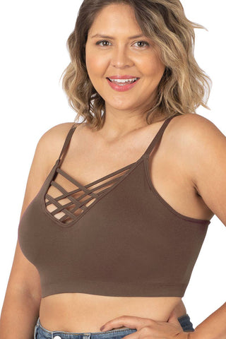 Lattice Front PLUS Bralette - Beach Gypsy