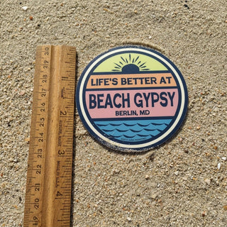Life's Better at Beach Gypsy Sticker - Beach Gypsy