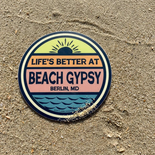 Life's Better at Beach Gypsy Sticker - Beach Gypsy