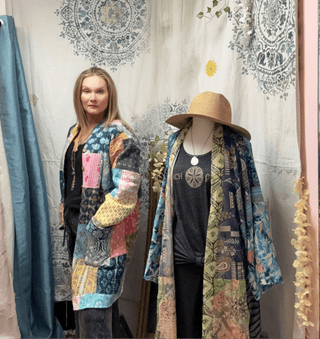 Long patchwork quilted jacket - Beach Gypsy