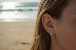 Mermaid Swimming Stud Earrings - Beach Gypsy