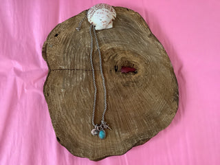 Moon, Star, Cross & Heart Turquoise Necklace - Beach Gypsy