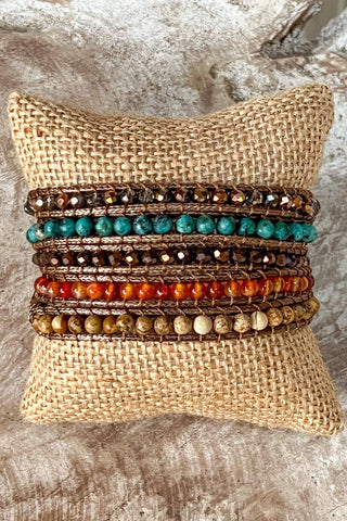 Multi Wrap Boho Beaded Bracelet - Beach Gypsy