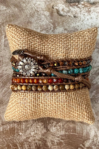 Multi Wrap Boho Beaded Bracelet - Beach Gypsy