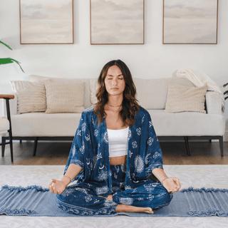 Nova Blue Lotus Moon Harem Pants - Beach Gypsy
