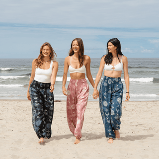 Nova Blue Lotus Moon Harem Pants - Beach Gypsy