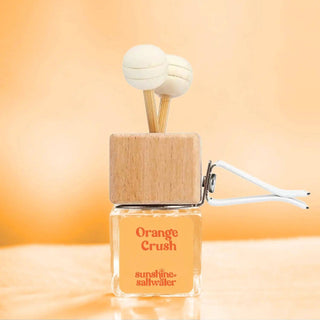 Orange Crush | Car Diffuser bottle displayed upright, showing its label and cap design
