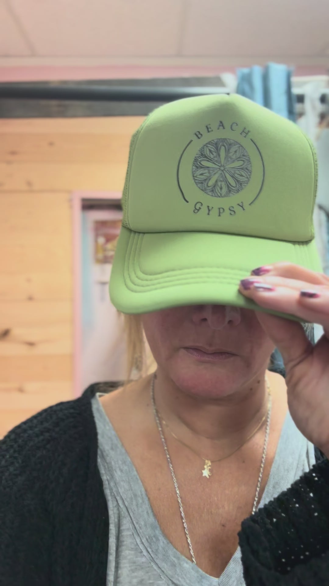 Green Beach Gypsy trucker hat