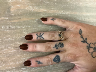 Ribbon Ring, Gold - Beach Gypsy