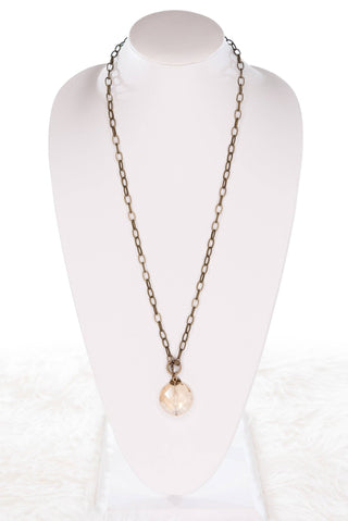 Sage Crystal Pendant Necklace - Beach Gypsy
