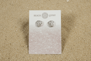 Sand Dollar Stud Earrings - Beach Gypsy
