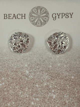 Sand Dollar Stud Earrings - Beach Gypsy