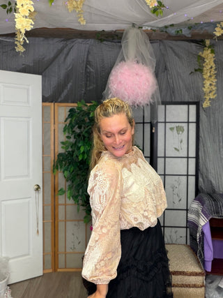 Sheer Velvet Burnout Lace Top - Beach Gypsy