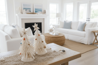 Shell Tree with Sea Glass Ornaments - Beach Gypsy