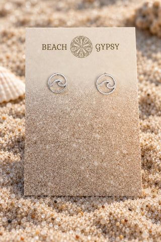 Silver Wave Earrings - Beach Gypsy