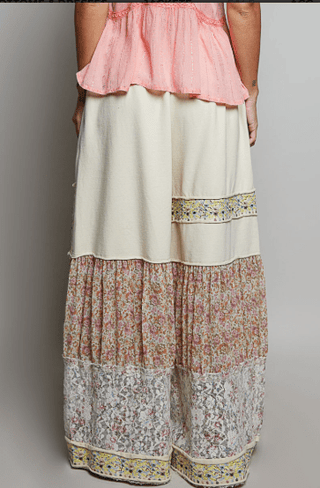 Tiered Texture Wide-Leg Pants - Beach Gypsy