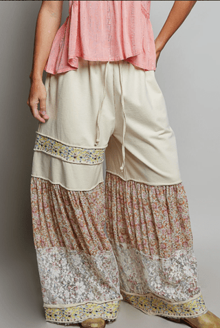 Tiered Texture Wide-Leg Pants - Beach Gypsy