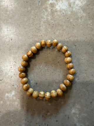 Wooden Bead Elastic Bracelet - Beach Gypsy