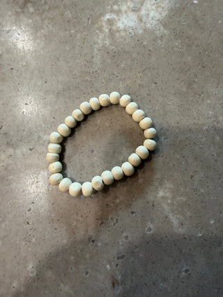 Wooden Bead Elastic Bracelet - Beach Gypsy
