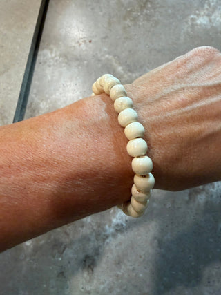 Wooden Bead Elastic Bracelet - Beach Gypsy