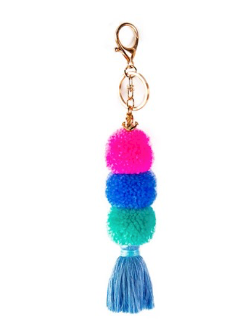 Portofino Pom Keychain