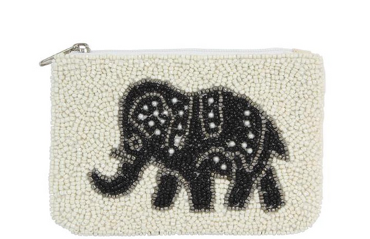 elephant bead purse