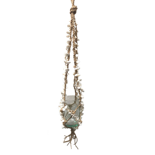 Rope/Shell Hanging Planter