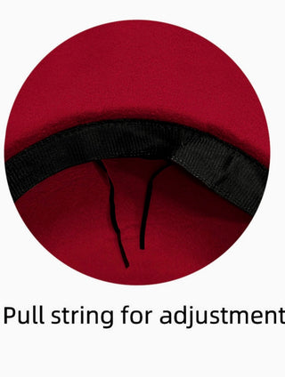 Instructions on how to tighten a hat