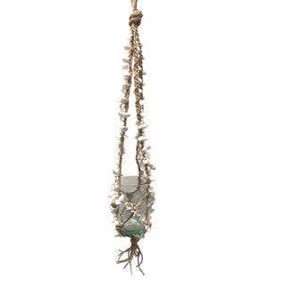 Rope/Shell Hanging Planter - Beach Gypsy